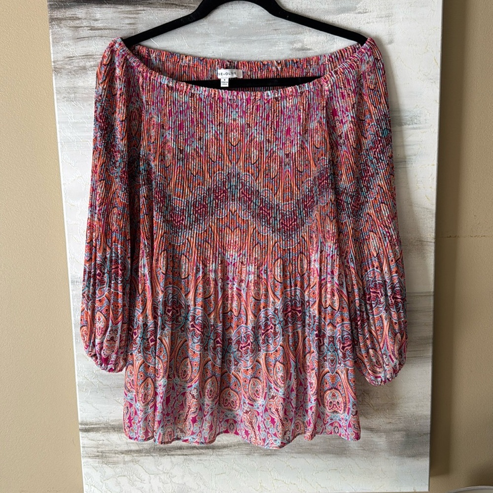 Rose and Olive Bohemian top